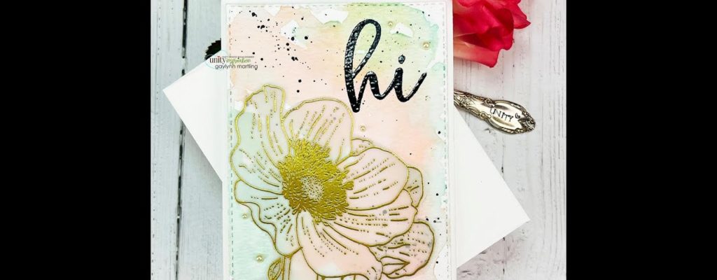 Unity Quick Tip: DIY Watercolor Background + Vellum Embossed Floral