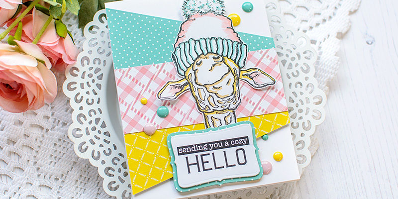 A Cozy Hello with Layered Pattern Paper