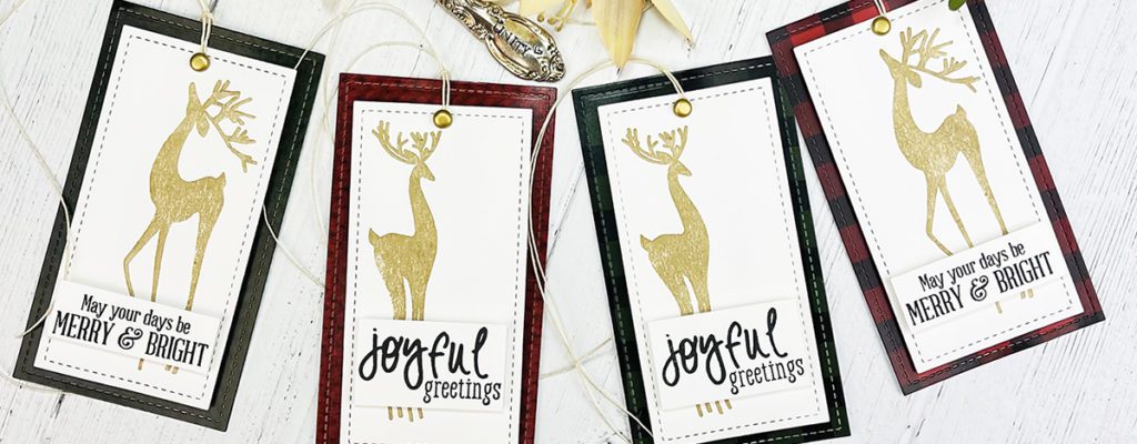 Deer Quick and Easy Holiday Gift Tags ~ No Coloring
