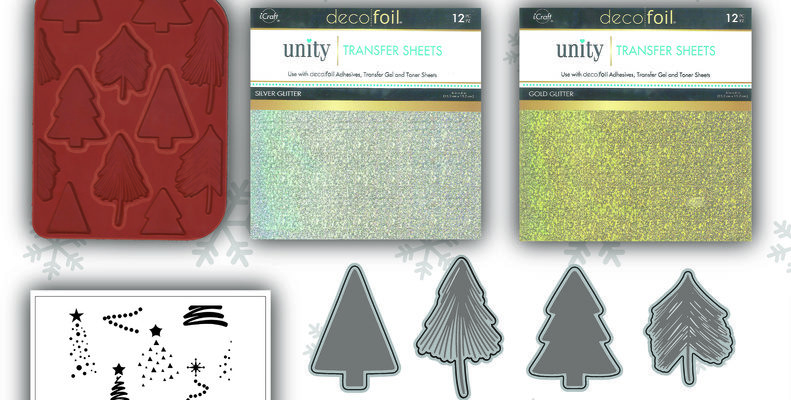 Foiling Fun with the Ornamental Pines Stamp and Stencil Bundle