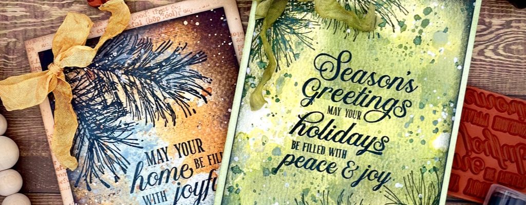 Fun Inky Techniques for Holiday Cards