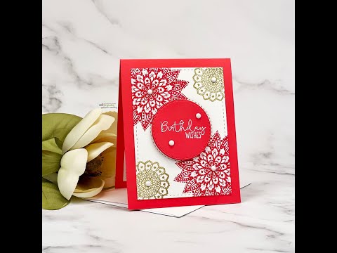 Unity Quick Tip: Simply Stamped Doily Card with Pop Up Sentiment