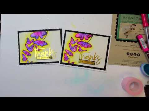 3 cards 1 stamp set