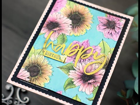Unity Quick Tip: Watercolor Florals + Foiling on Acetate