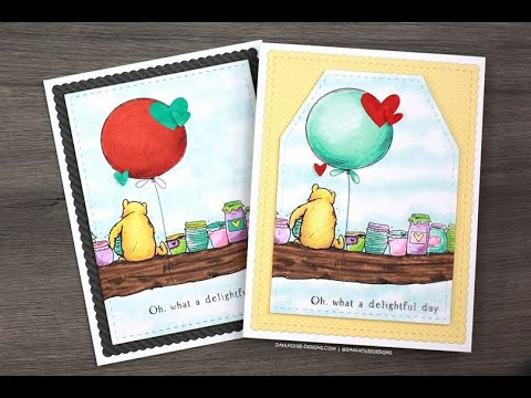 Unity Quick Tip: Cute Pooh Bear Cards with Popped Up Embellishments