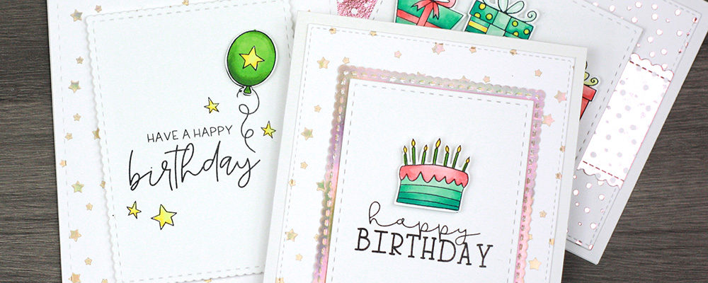 Extended Celebration Birthday Cards with Hot Foil