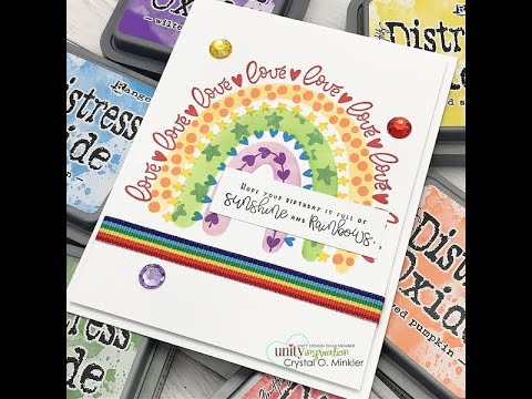 Unity Quick Tip: Rainbow Stamped Card {April 22 Whit-Kit}