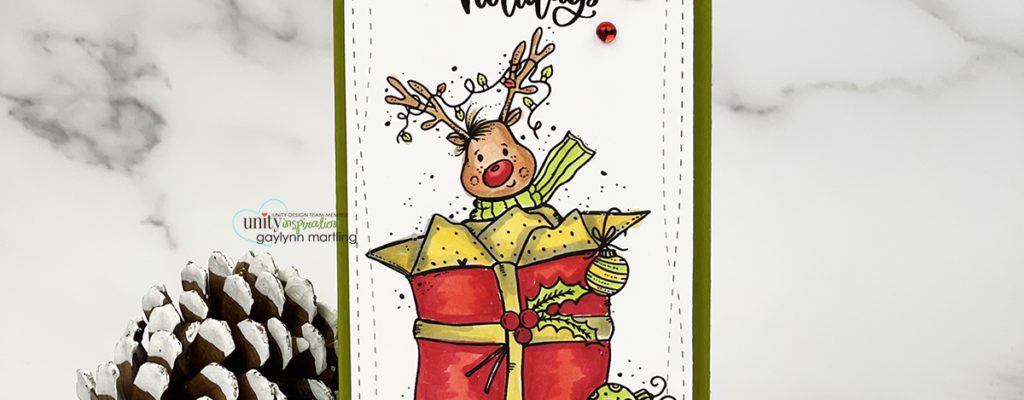 Make a mini slimline card ~ Holiday theme