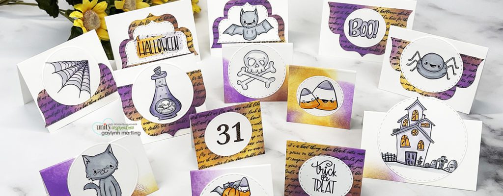 Easy set of Halloween Treat Toppers, Tags or Mini Cards