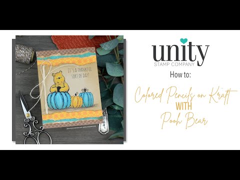 Unity Quick Tip: Coloring with colored pencils on Kraft with Pooh Bear 🐻 🎃