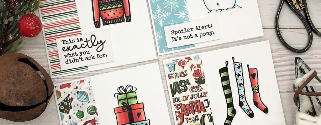 3 x 3 Holiday Note Cards ~ November Challenge