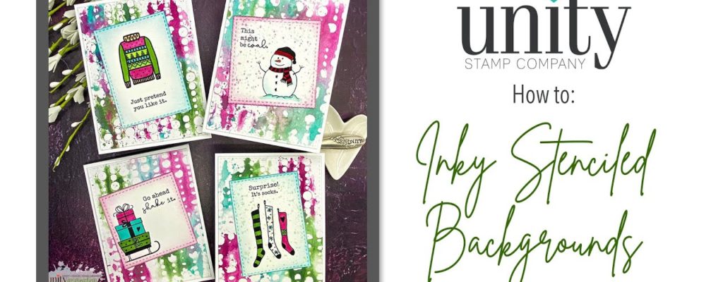 Unity Quick Tip: Inky Stenciled Background Funny Christmas Cards