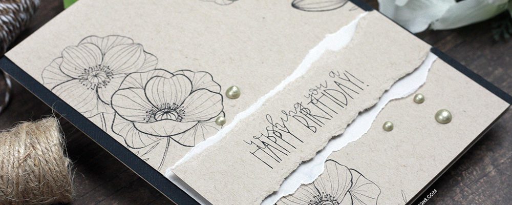 Let’s Make a Birthday Card with Torn Layers
