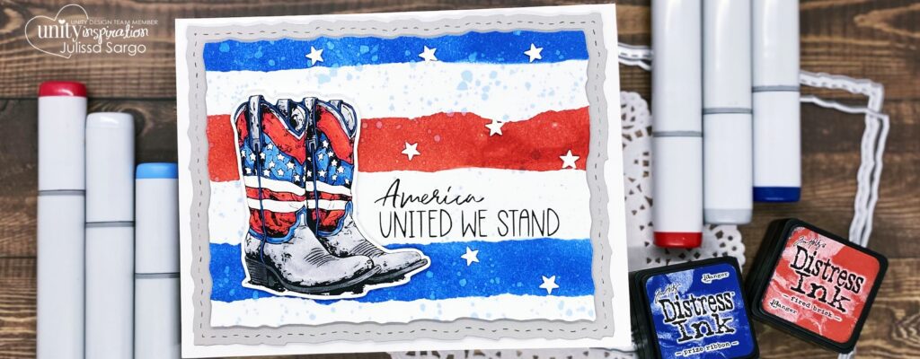 Star Spangled Boots and Distressed Stripes
