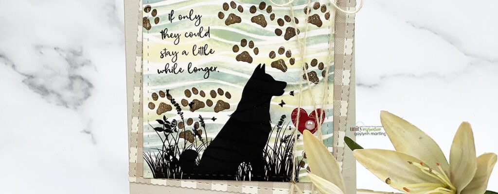 Heartfelt Pet Sympathy Card ~ Dog Paws