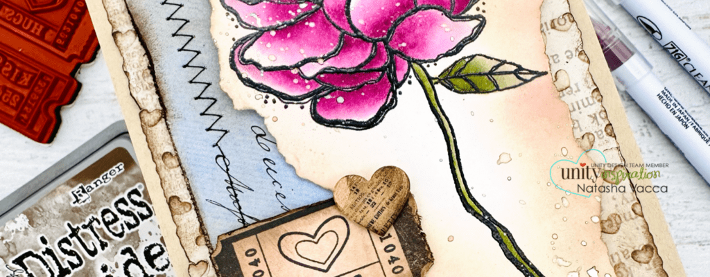 Sending Rustic Valentine Hugs | Mixed Media Thursday