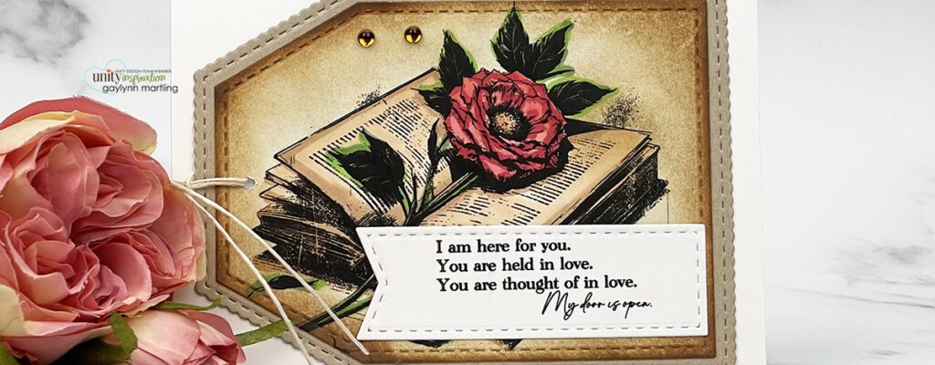 Support or Sympathy ~ Vintage Rose Tag Card