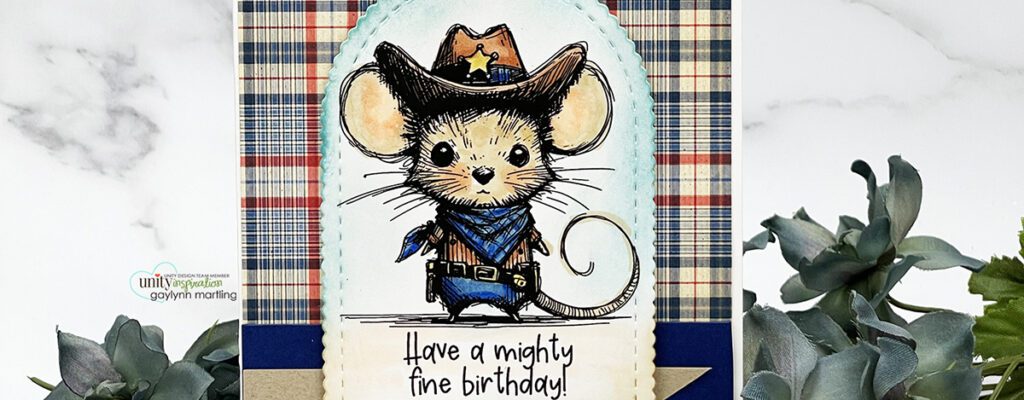 Mighty fine birthday mouse and mixing color mediums
